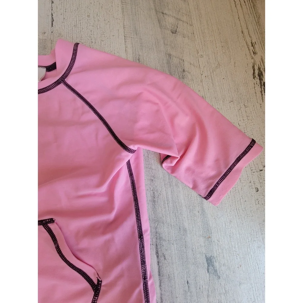 Hannah Anderson toddler small/ medium? pink shirts on black rash guard long